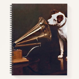 彼のマスターの声のヴィンテージ ノートブック