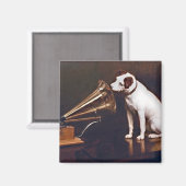 彼のマスターの声のヴィンテージ マグネット (正面/裏面)