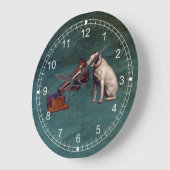 彼のマスターの声の父の日 ラージ壁時計 (傾斜)