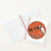 彼のマスターの声オレンジ色ヴィンテージ ノートブック (内部)