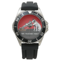 彼のマスターの声レッド&ブラックヴィンテージ