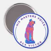 彼のマスターの声レトロ マグネット (正面/裏面)
