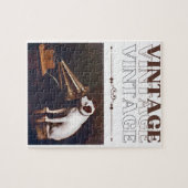 彼のマスターの声ヴィンテージスタック ジグソーパズル (横)