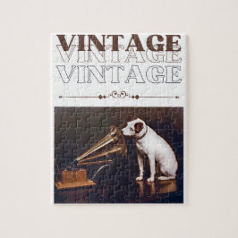 彼のマスターの声ヴィンテージスタック ジグソーパズル