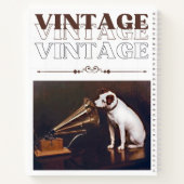 彼のマスターの声ヴィンテージスタック ノートブック (裏面)