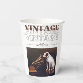 彼のマスターの声ヴィンテージスタック 紙コップ (裏面)