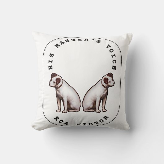 彼のマスターの声RCAビクター クッション (正面)