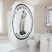 彼のマスターの声RCAビクター シャワーカーテン (インサイチュ)