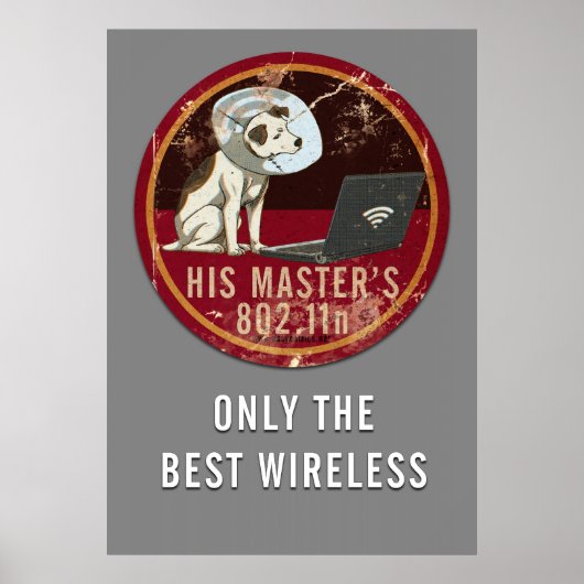 彼のマスターの802.11n ポスター (正面)