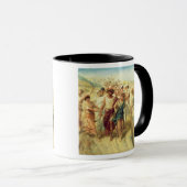 彼のムーサ、189を持つAnacreon (570-485詩人紀元前に) マグカップ (正面右)