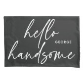 彼のモダン白黒モダンギフト枕ケース 枕カバー (正面左)