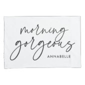 彼のモダン白黒モダンギフト枕ケース 枕カバー (正面右)