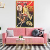 彼のラバでピエロを演奏するクランダル キャンバスプリント (インサイチュ (リビング))