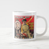 彼のラバでピエロを演奏するクランダル ジャンボコーヒーマグカップ (右)