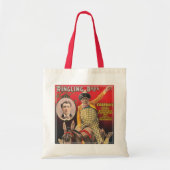 彼のラバでピエロを演奏するクランダル トートバッグ (正面)