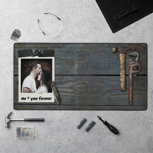 彼のワークショッ男らしプ素朴のツール デスクマット