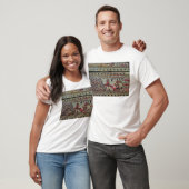 彼の一人乗り二輪馬車の攻撃のアフリカ人のTutankhamun Tシャツ (ユニセックス)