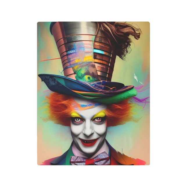 彼の不機嫌 メタルプリント (正面)