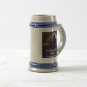 彼の主人の声犬のユーモア ビールジョッキ (正面右)