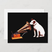 彼の主人の声、フランシス・バロー ポストカード (正面/裏面)