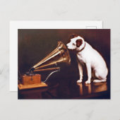 彼の主人の声、フランシス・バロー ポストカード (正面/裏面)