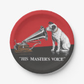 彼の主人の声 ペーパープレート (正面)