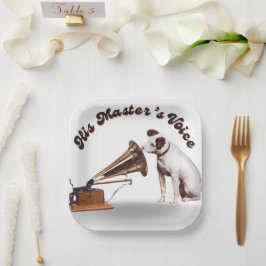 彼の主人の声 ペーパープレート