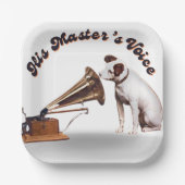 彼の主人の声 ペーパープレート (正面)