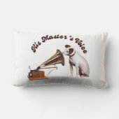 彼の主人の声 ランバークッション (裏面)