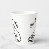 彼の主人の声 紙コップ (左)