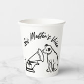 彼の主人の声 紙コップ (正面)