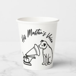 彼の主人の声 紙コップ