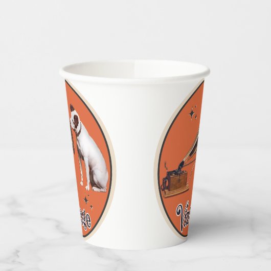 彼の主人の声 紙コップ (左)