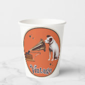 彼の主人の声 紙コップ (正面)