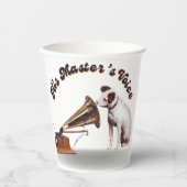 彼の主人の声 紙コップ (正面)