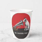 彼の主人の声 紙コップ (裏面)