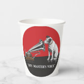 彼の主人の声 紙コップ (正面)