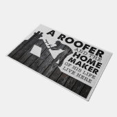 彼の人生の屋上とホームメーカー ドアマット (アングル)