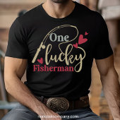 彼の人生最高の獲物 妻のフィッシングTシャツ トライブレンドTシャツ