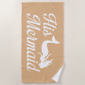 彼の人魚 ビーチタオル (正面)