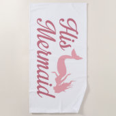 彼の人魚 ビーチタオル (正面)