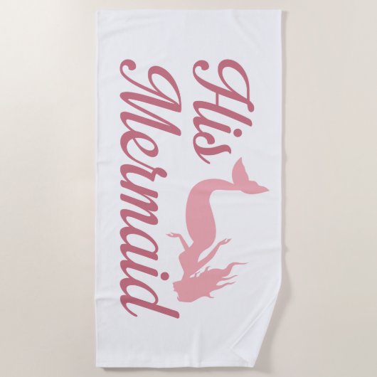 彼の人魚 ビーチタオル (正面)