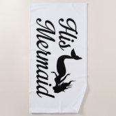 彼の人魚 ビーチタオル (正面)