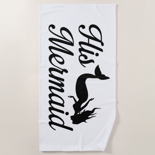 彼の人魚 ビーチタオル (正面)