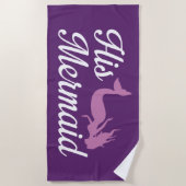 彼の人魚 ビーチタオル (正面)