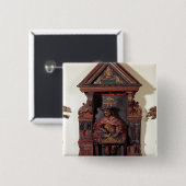 彼の仕事台のSt. Crispinの描写 缶バッジ (正面&裏面)