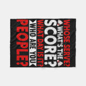 彼の任務は何時かおもしろいら フリースブランケット (正面(横))