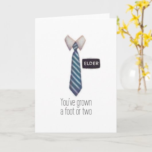 彼の伝道証 カード (黄色い花)