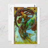 彼の作品を通して永遠にミュシャを捧げる3 ポストカード (正面/裏面)