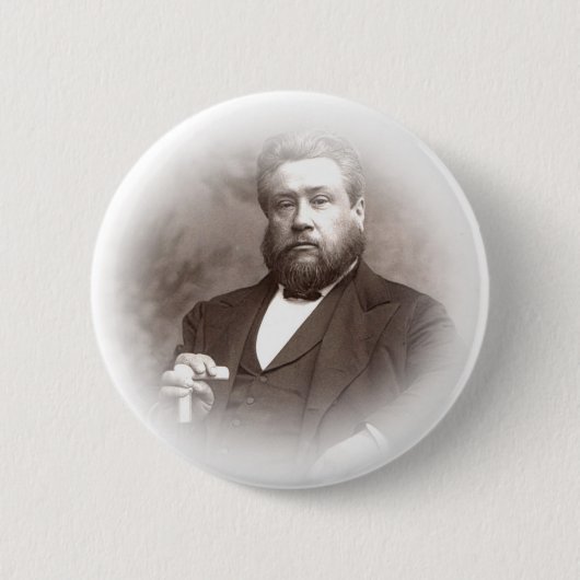 彼の信条は制されたキリストでした 缶バッジ (正面)